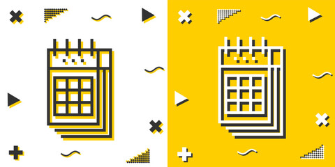 Fototapeta premium calendar line icon. Simple outline style.calendar linear sign. Vector illustration isolated on white background. Editable stroke EPS 10