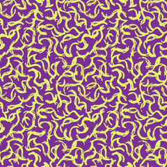 Vector Seamless Hand Drawn Scribble Pattern. Minimal Artistic Sketch Endless Print.