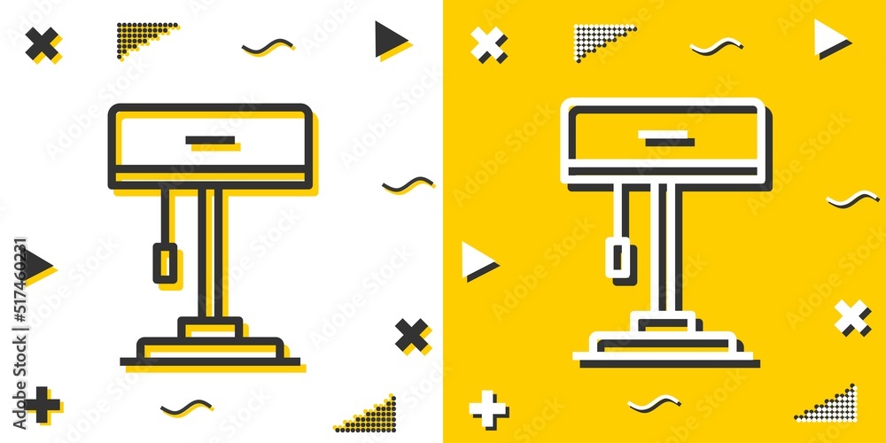 Poster lamp line icon. simple outline style.lamp linear sign. vector illustration isolated on white backgro