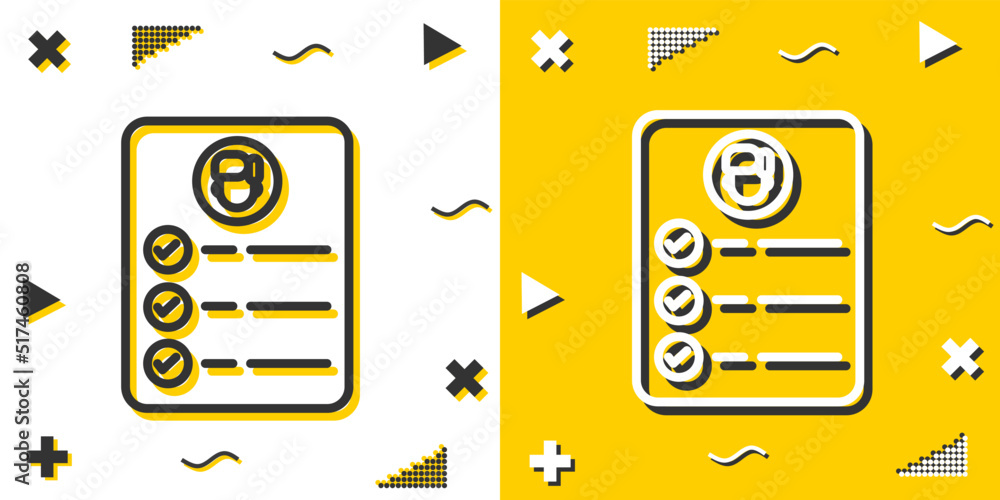 Poster task line icon. simple outline style.task linear sign. vector illustration isolated on white backgro