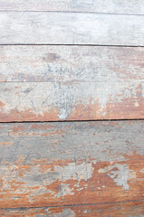 The surface of the wooden table that has been used for a long time