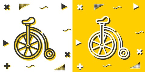 Fototapeta premium bicycle line icon. Simple outline style.bicycle linear sign. Vector illustration isolated on white background. Editable stroke EPS 10