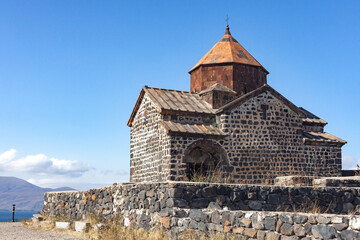 Ancient stone monastery Sevanavank, Armenia