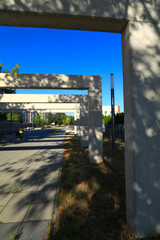 City promenade in Częstochowa city architecture