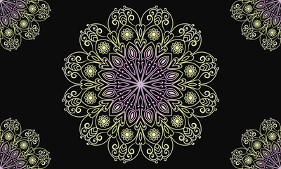 Colourful mandala background design. Ornamental mandala design. Mandala Pattern Design.