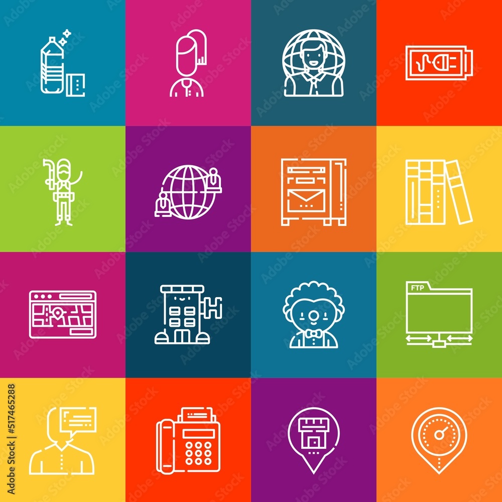 Poster modern thin line icons set of form elements. premium quality outline symbol collection. simple mono 