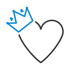 Valentine Heart Crown Icon © Konovalov Pavel