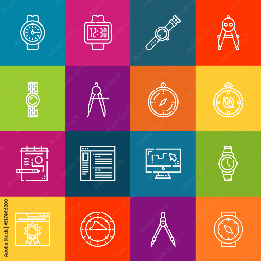 Poster modern thin line icons set of simplicity elements. premium quality outline symbol collection. simple