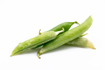 pea vegetable isolated on white background