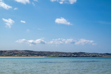 Beautiful clear water at Narin Strand in County Donegal - Ireland.