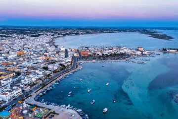 Porto Cesareo, Salento, Puglia, Italy, dal drone