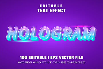 text effects Hologram