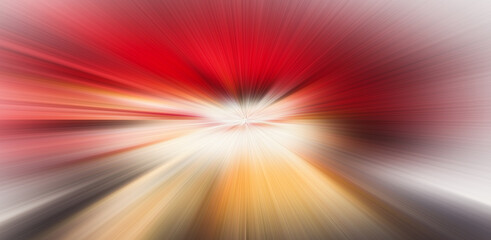 red color abstract background with rays motion