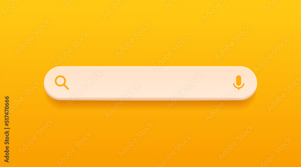 Poster Minimal internet browser search engine. Search bar for ui ux design and web site. Search address and navigation bar icon. Collection of search form templates for websites