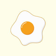 Fried egg vector illustration stock vector