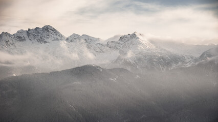 Fototapeta Zima góry Tatry Zakopane obraz