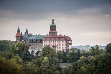 Zamek Książ w Wałbrzychu - obrazy, fototapety, plakaty