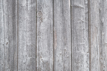 Old wood texture. Gray vintage wooden table. Retro style, light background. Grey rustic surface, grunge template. Design element. Abstract pattern of wallpaper. Blank space.