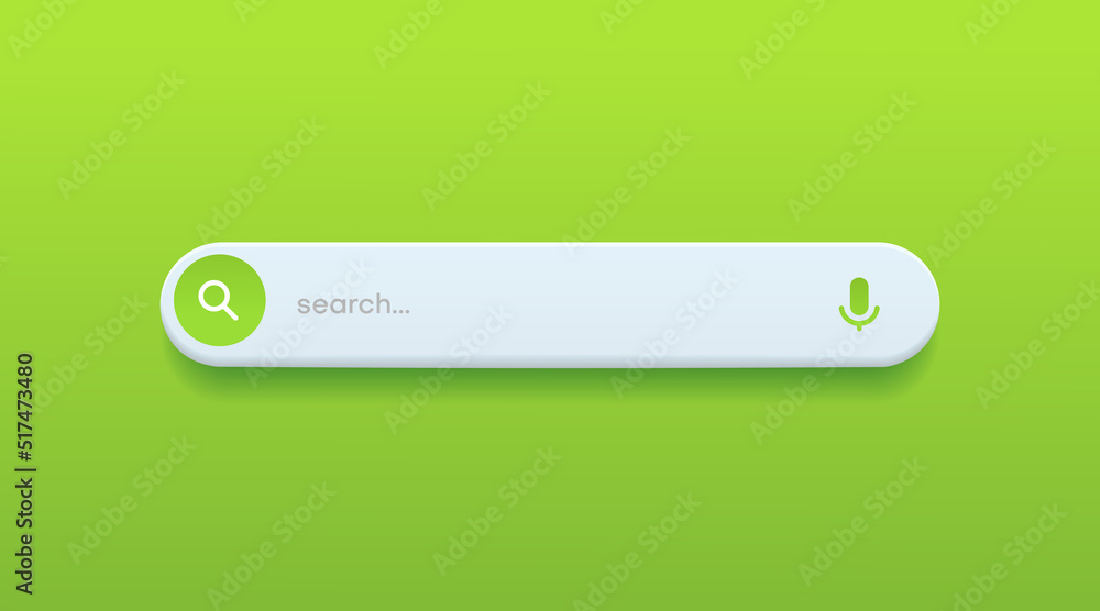 Poster Minimal internet browser search engine. Search bar for ui ux design and web site. Search address and navigation bar icon. Collection of search form templates for websites