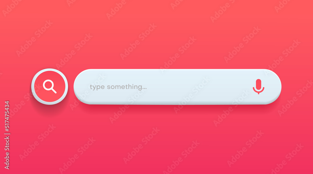 Poster Minimal internet browser search engine. Search bar for ui ux design and web site. Search address and navigation bar icon. Collection of search form templates for websites