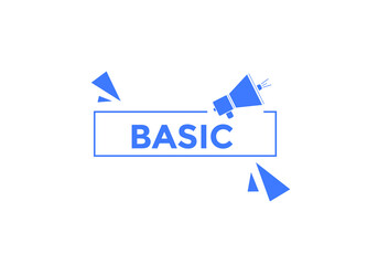 Basic Colorful web banner. vector illustration. Basic sign icon.
