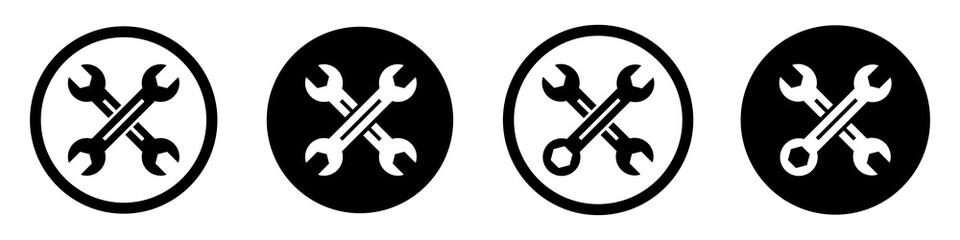 Wrench icon. Repair icon. Services icon, vector illustration