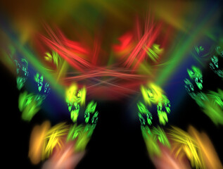 Imaginatory fractal abstract background Image