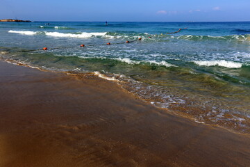 Mediterranean coast in northern Israel