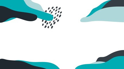 Obraz premium Abstract Organic Shape Colorful Background