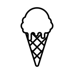 Fototapeta na wymiar Illustration of Ice Cream Design Icon