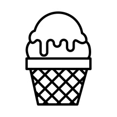 Illustration of Ice Cream Design Icon