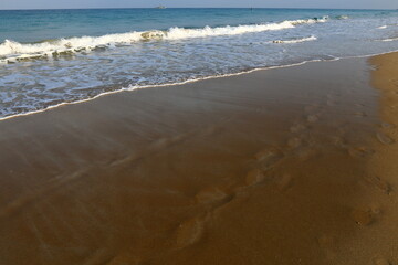 Mediterranean coast in northern Israel
