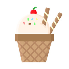 Illustration of Ice Cream Design Icon
