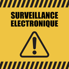 Logo surveillance &eacute;lectronique.