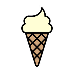 Illustration of Ice Cream Design Icon