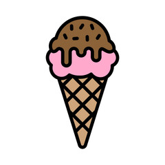 Illustration of Ice Cream Design Icon