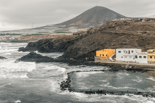 Landscape of the Galdar mountain in Gran Canaria
