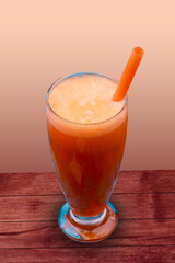 Summer fresh mixed Fruit juice in Glass