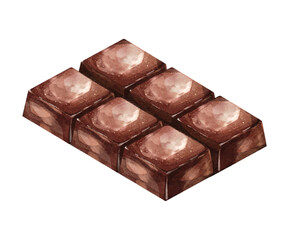 Chocolate watercolor vector design