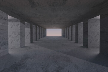 3D rendering different kinds architecture