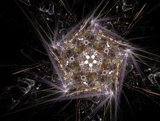 Imaginatory fractal abstract background Image