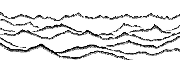 Mountain ranges, vector background, minimalism