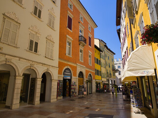 Trento, Italy, street in the old town