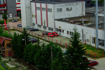 Lviv- Ukraine, July 8, 2022: Factory of the Coca Cola Corporation in Lviv, Ukraine. Coca Cola is an...