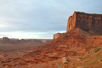 Fototapeta na wymiar Monument valley desert landsacpe rock mountain