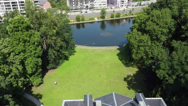 L'etang du Ch&acirc;teau Malou &agrave; Bruxelles