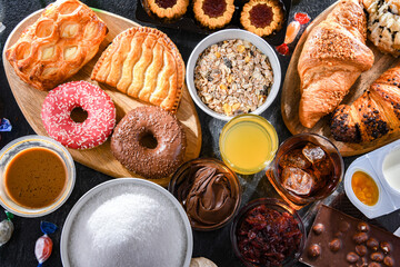 Food products containing a significant amount of sugar