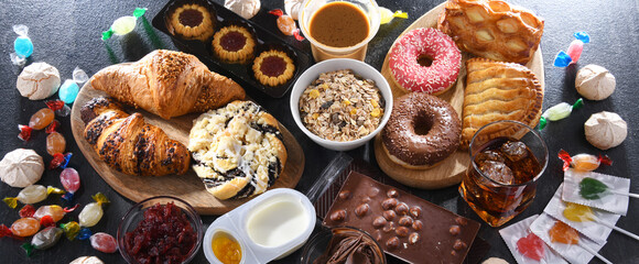 Food products containing a significant amount of sugar