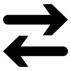 Illustration Vector Graphic of Arrow. Black Color 