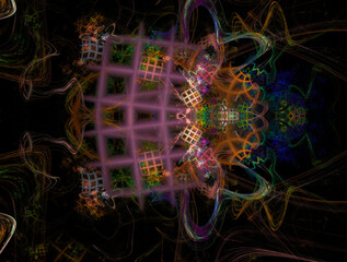 Imaginatory fractal abstract background Image